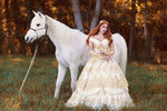 Belle Ivory/Gold Custom Plus Size Gown