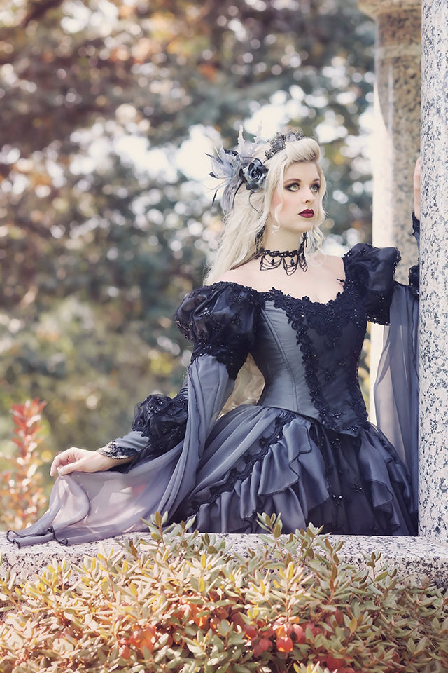Gothic Dark Colors Sleeping Beauty Gowns
