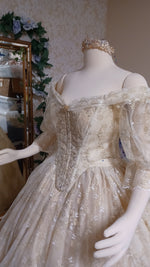 Delicate Champagne Victorian Belle gown In-stock! M/L