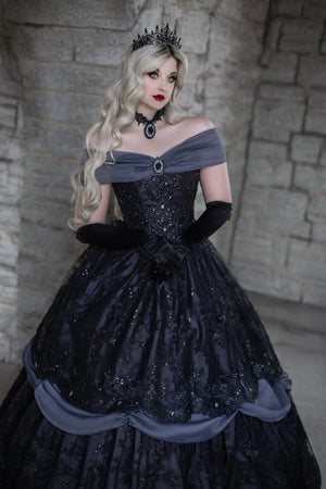 Gothic Belle Red/black Upscale Fantasy Gown