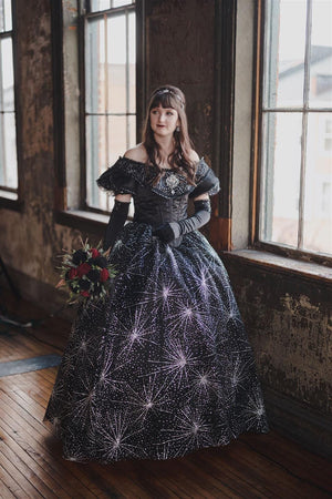 black opera dress Opera Night Glamour: My Elegant Black Cape Dress & Long Gloves Look