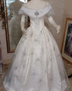 Phantom of the Opera Sparkle Custom Bustle Gown Black or Ivory