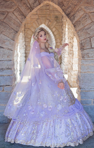 rapunzel themed prom dress Disney quinceanera dresses Lace Up Built Rapunzel Wedding Dress - Wedding