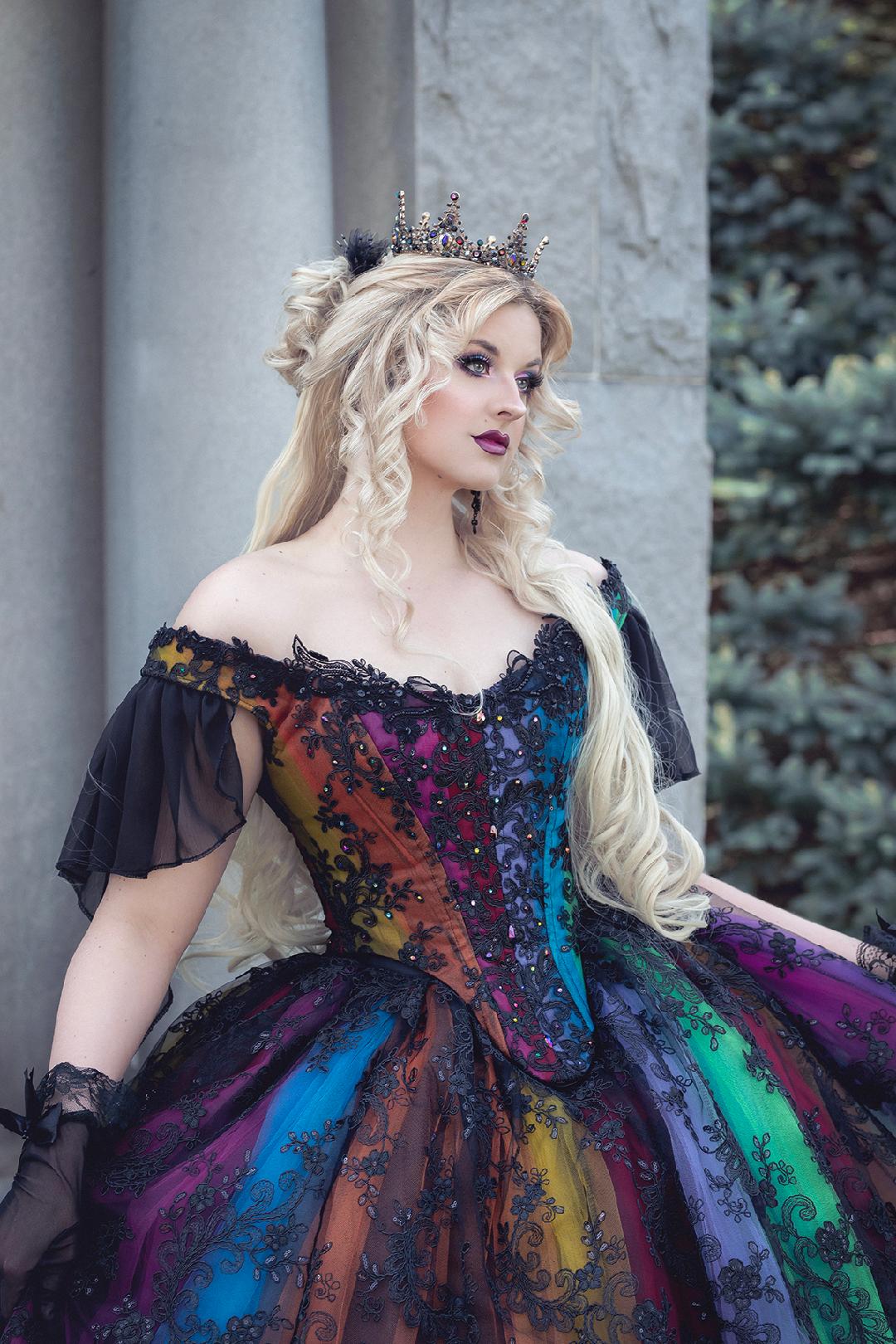 New style! Stained Glass Gothic gown! Romantic Threads New style! Stained Glass Gothic gown! Romantic Threads