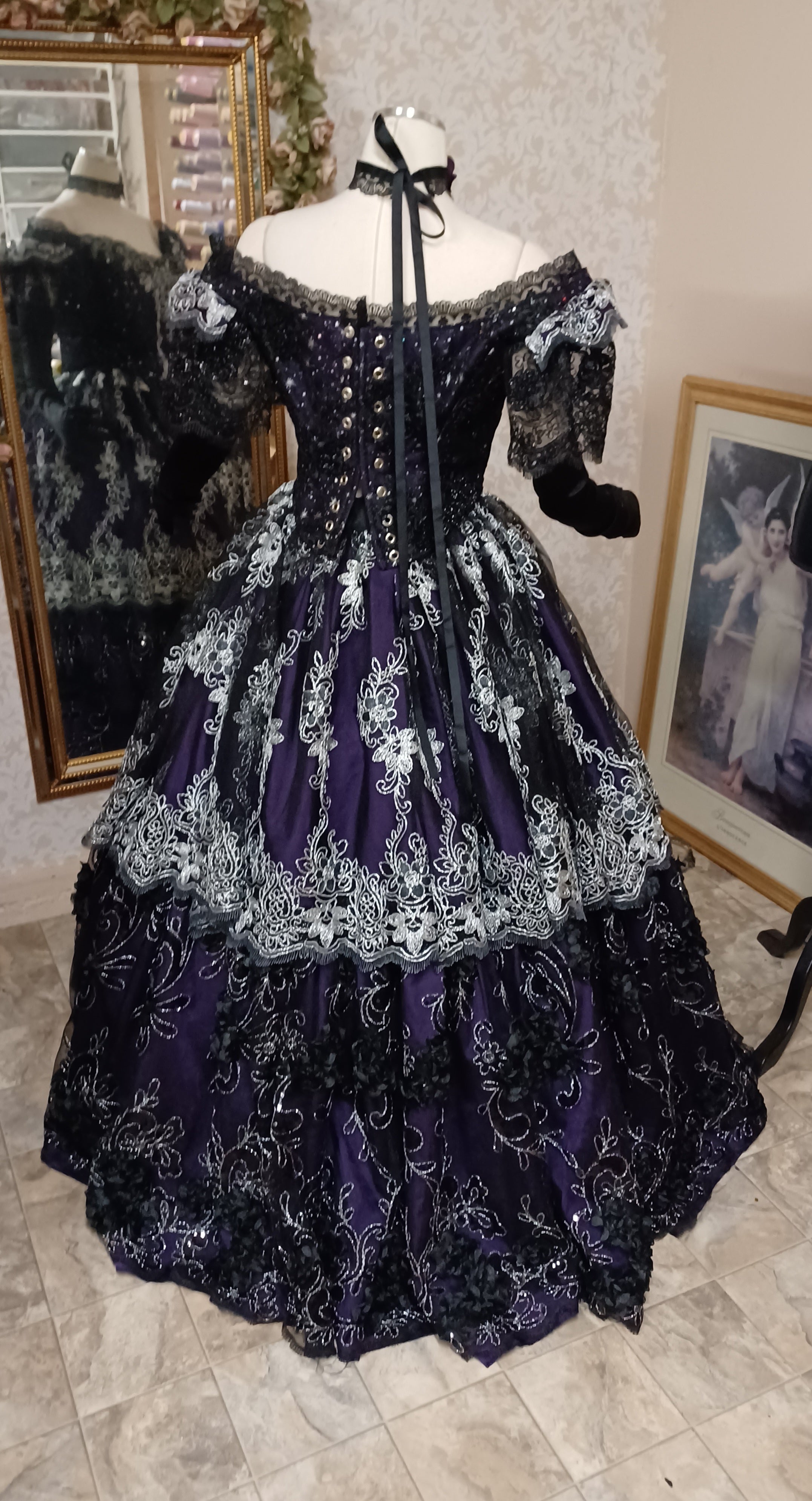 Fortunehouse Women's Gothic Victorian Bustle Wedding Gown India | Ubuy