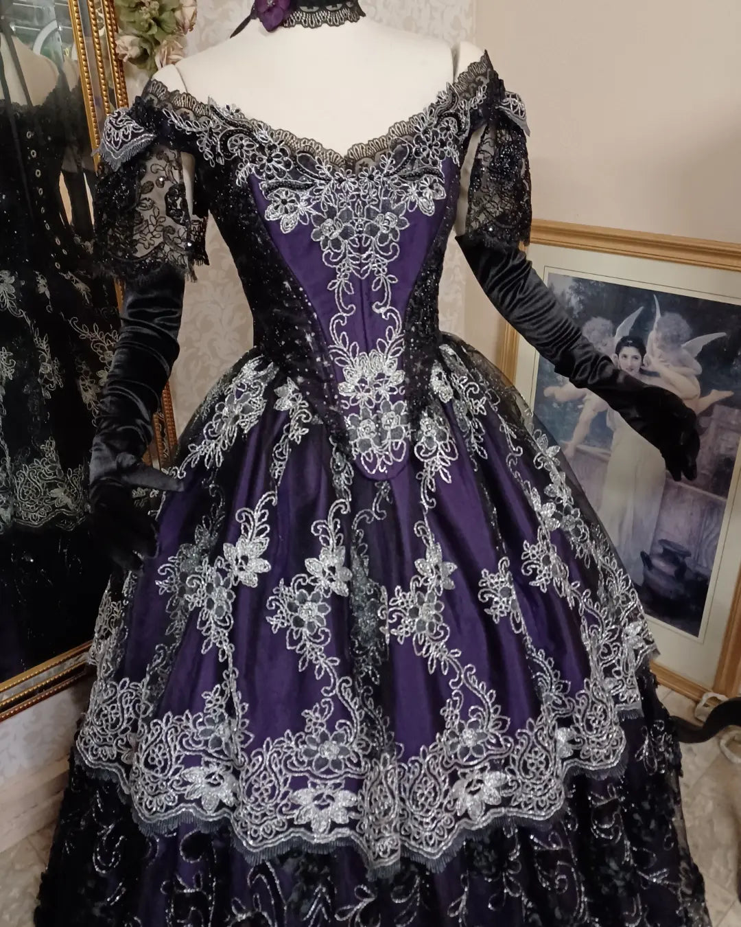 Vintage Black And Burgundy Victorian Wedding Dress Long Sleeves Corset Gothic  Ball Gown Bridal Dresses High Neck Lace Tiered Floor Length Wedding Gowns  From 139,69 € | DHgate