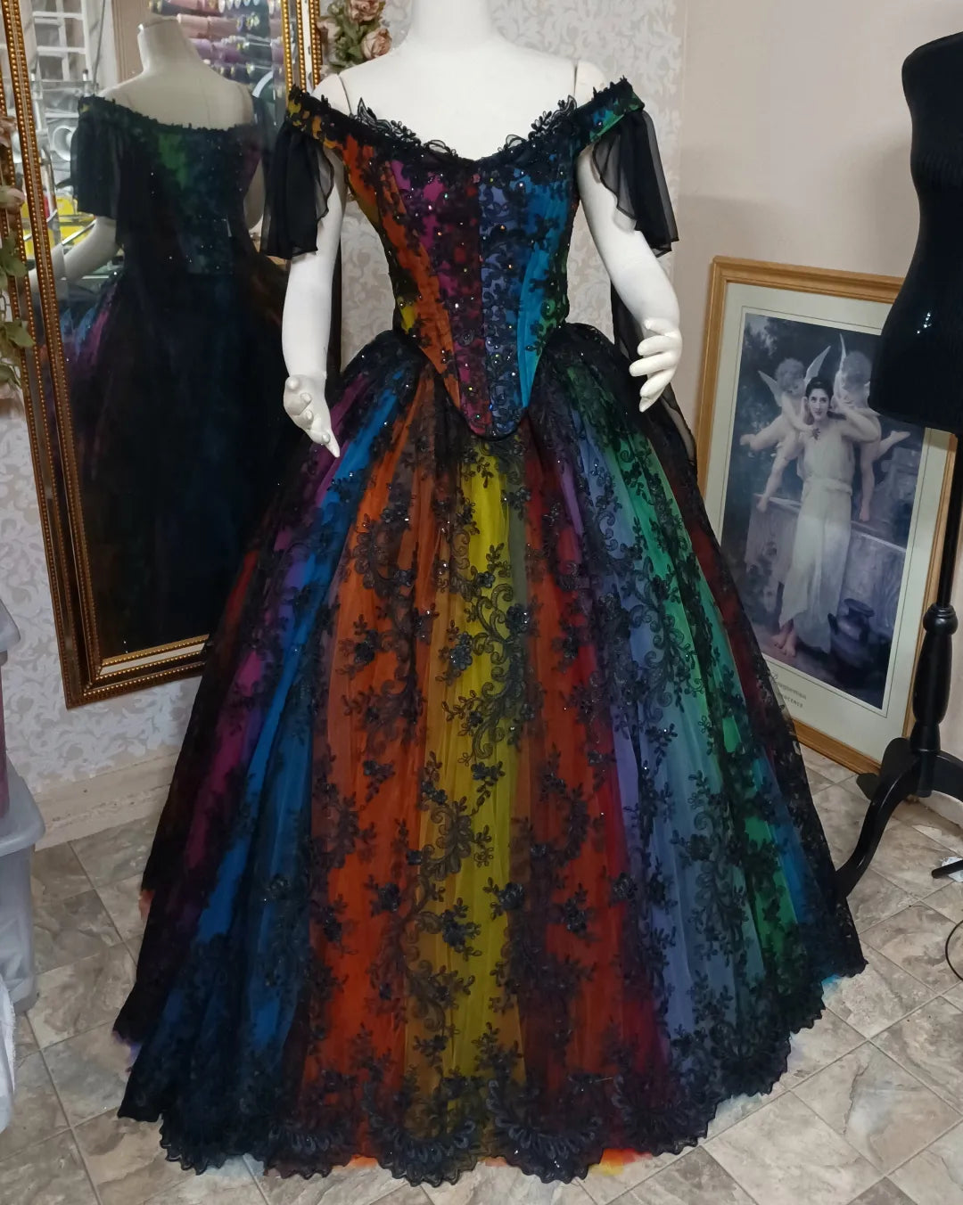 New style!  Stained Glass Gothic gown!
