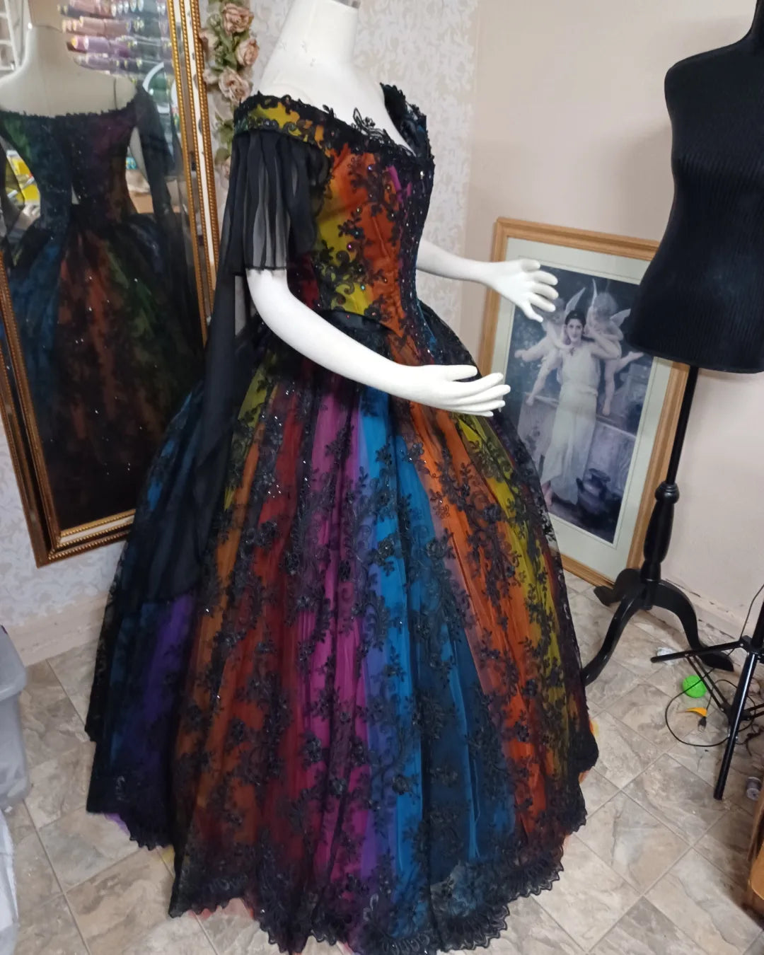 New style!  Stained Glass Gothic gown!