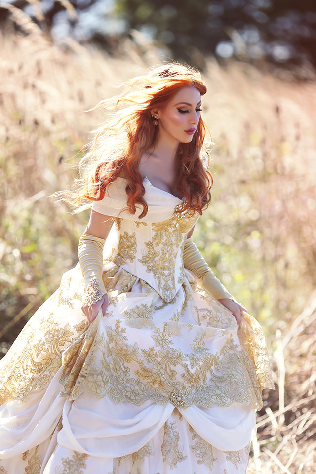 Special Offer! Belle Ivory/Gold Custom Plus Size Gown Special Offer! Belle Ivory/Gold Custom Plus Size Gown