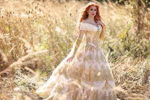Special Offer! Belle Ivory/Gold Custom Plus Size Gown Special Offer! Belle Ivory/Gold Custom Plus Size Gown