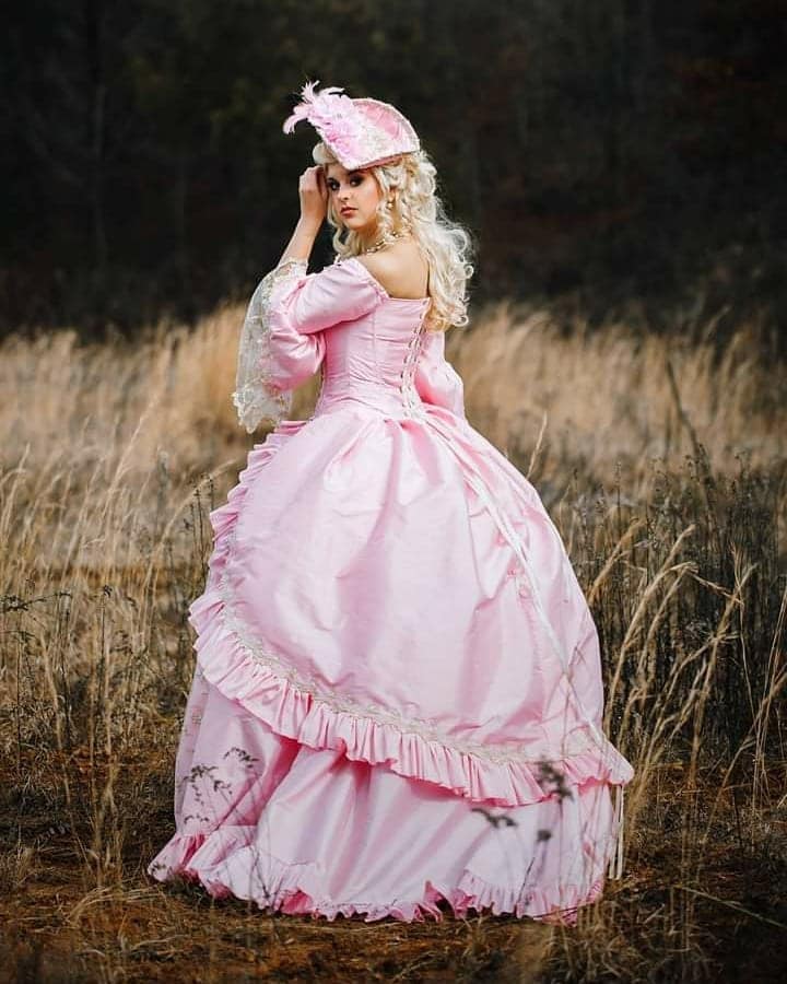 marie antoinette pink dresses