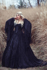 SOLD OUT Black Gothic Gwendolyn Medieval Plus Size Gown Custom