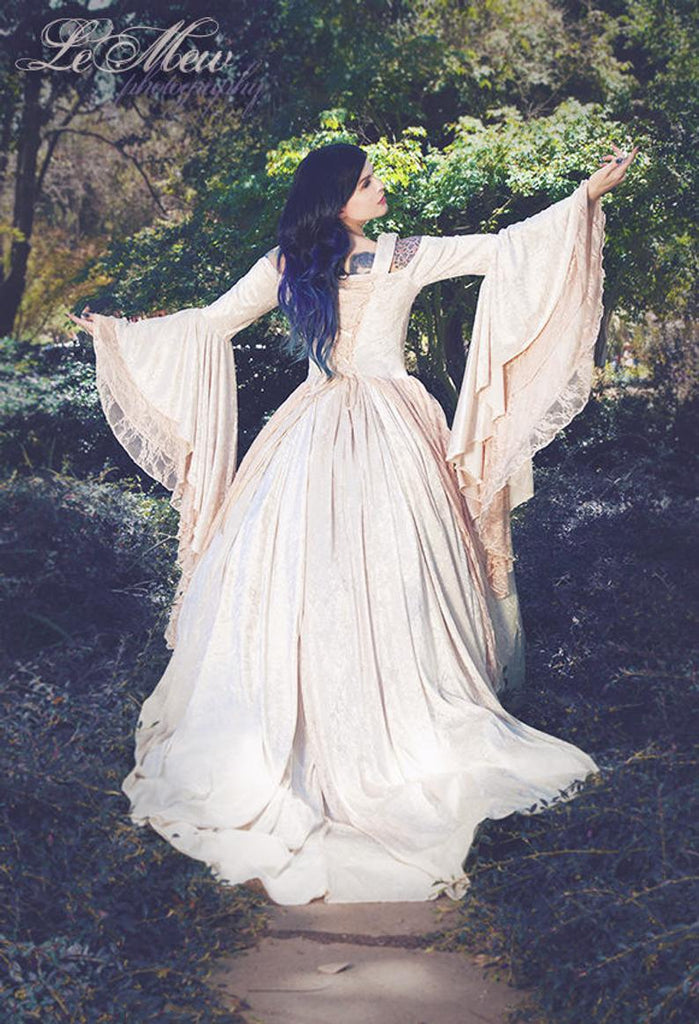 Champagne Blush Medieval Plus Size Fantasy Gown Custom 1X