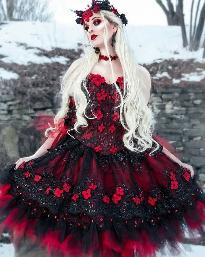 Black Feather Bustier Dress Dark Fairy Nightgown Dress Set Goth Nightie