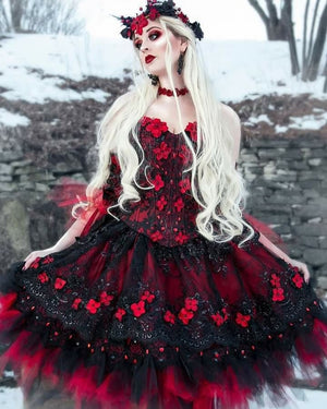 Gothic Dark Fae Fairy Fantasy Convertible Gown Corset Set Romantic Threads Gothic Dark Fae Fairy Fantasy Convertible Gown Corset Set Romantic Threads
