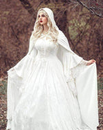 Gwendolyn Medieval Velvet and Lace Plus Size Gown Custom