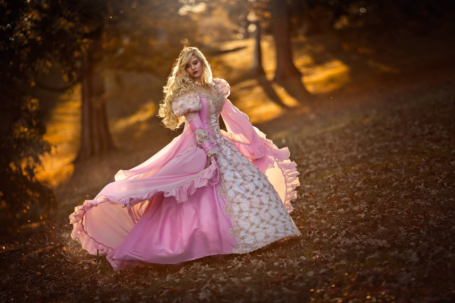 sleeping beauty pink dress Pink Ombre Fantasy Sleeping Beauty Gown