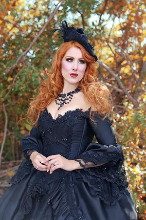Amethyst Majestica Gothic Victorian Wedding Dress, Elegant Gothic Prom Gown  - Etsy