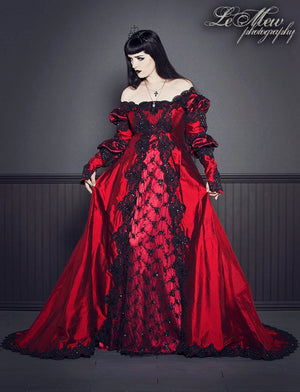 Gothic Ever After Wedding Gown or Costume Dark Colors – Romantic Threads