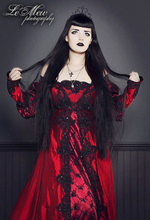 Gothic Ever After Wedding Gown or Costume Dark Colors