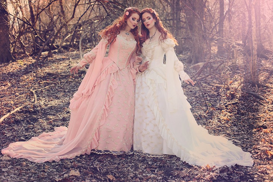 Wedding Color Sleeping Beauty Princess Gown Large