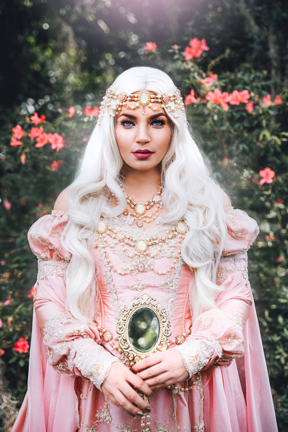 Champagne Blush Medieval Plus Size Fantasy Gown Custom – Romantic Threads