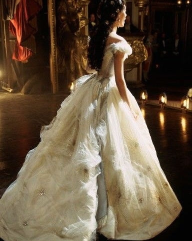 Phantom of the Opera Sparkle Custom Bustle Gown Black or Ivory Large Phantom of the Opera Sparkle Custom Bustle Gown Black or Ivory Large
