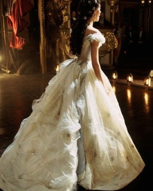 SOLD OUT Phantom of the Opera Sparkle Custom Bustle Gown Black or Ivory