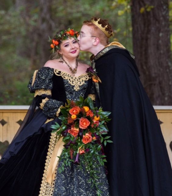 Black and Gold Plus Size Gothic Sleeping Beauty Velvet Gown 1X Black and Gold Plus Size Gothic Sleeping Beauty Velvet Gown 1X