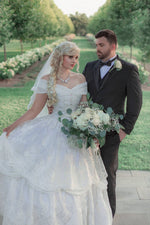SOLD OUT Belle Lace Victorian Gown Disney Princess Wedding Gown Custom