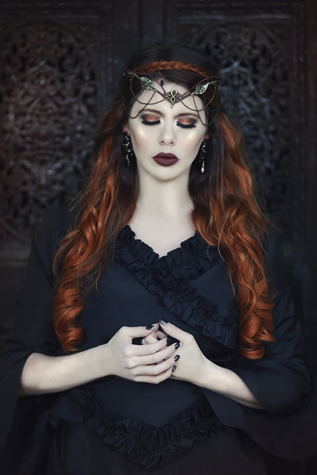 Black Gothic Mina Dracula Victorian Gown with Bustle/train – Romantic ...