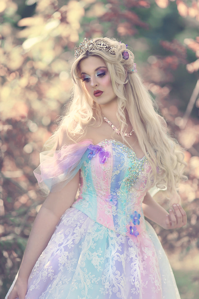 Fairy Fantasy Pastel Unicorn Rainbow Gown
