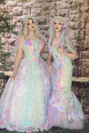 Fairy Fantasy Pastel Unicorn Rainbow Gown