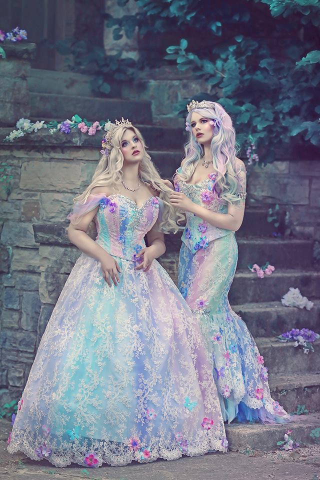 Fairy Fantasy Pastel Unicorn Rainbow Gown XLarge Fairy Fantasy Pastel Unicorn Rainbow Gown XLarge